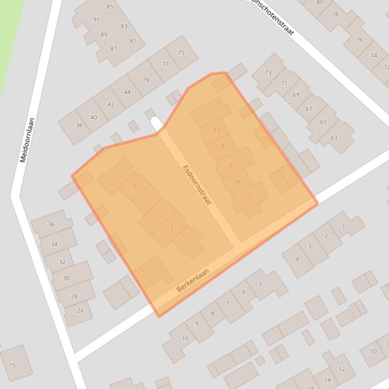 Kaart van postcodegebied 3461ER.