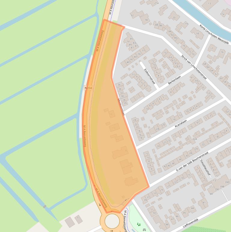 Kaart van postcodegebied 3461ES.