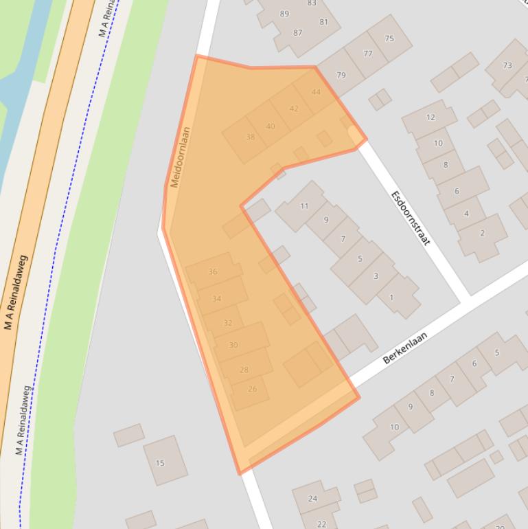 Kaart van postcodegebied 3461EV.