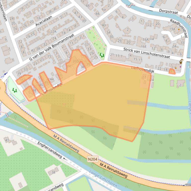 Kaart van postcodegebied 3461EW.