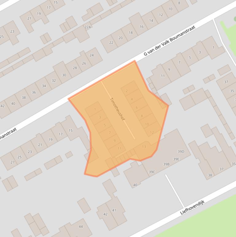 Kaart van postcodegebied 3461EZ.