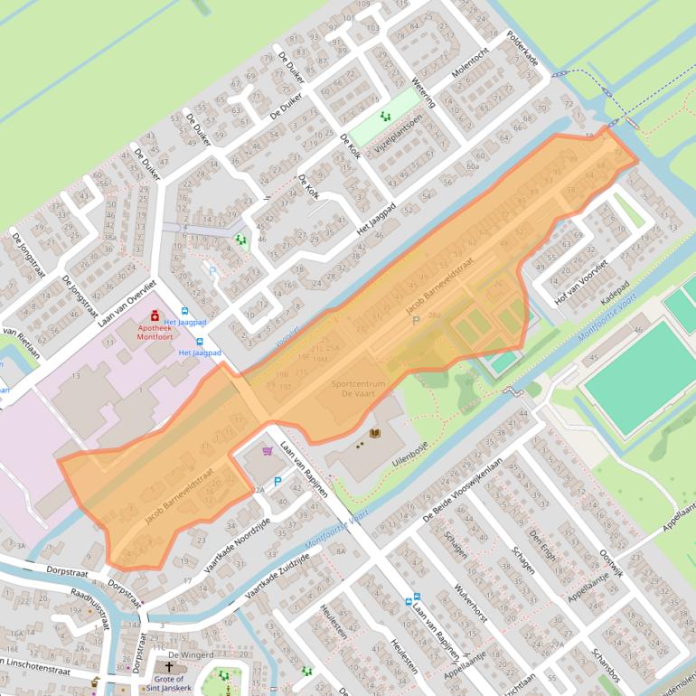 Kaart van postcodegebied 3461GA.