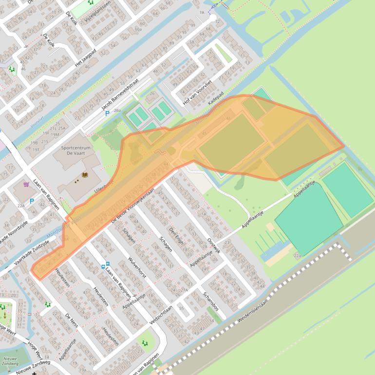 Kaart van postcodegebied 3461GB.