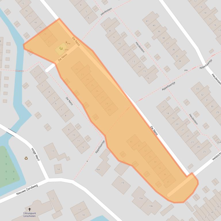 Kaart van postcodegebied 3461GD.