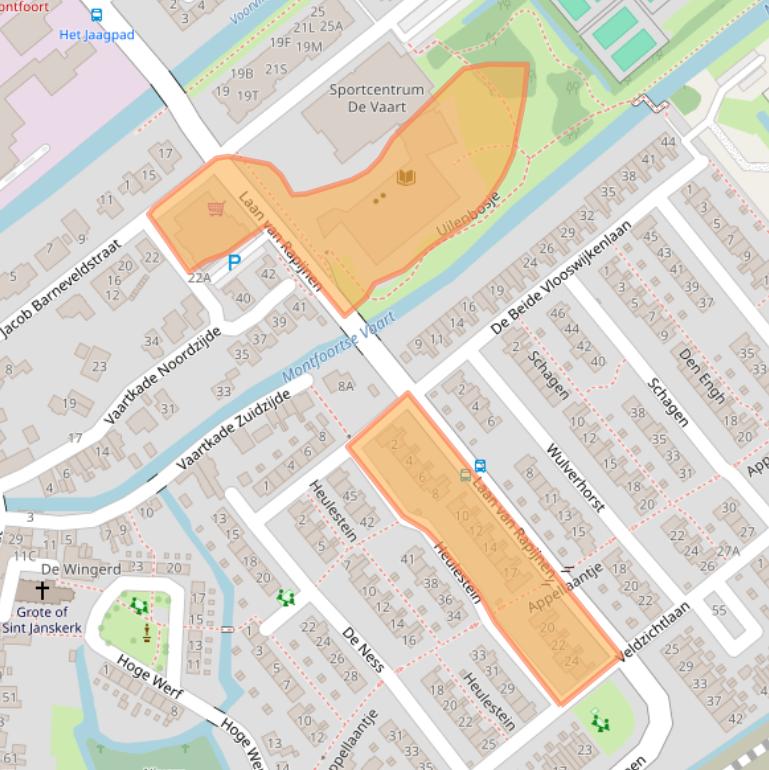 Kaart van postcodegebied 3461GH.