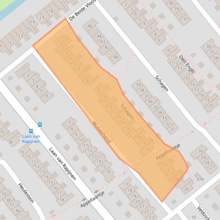 Kaart van postcodegebied 3461GK.