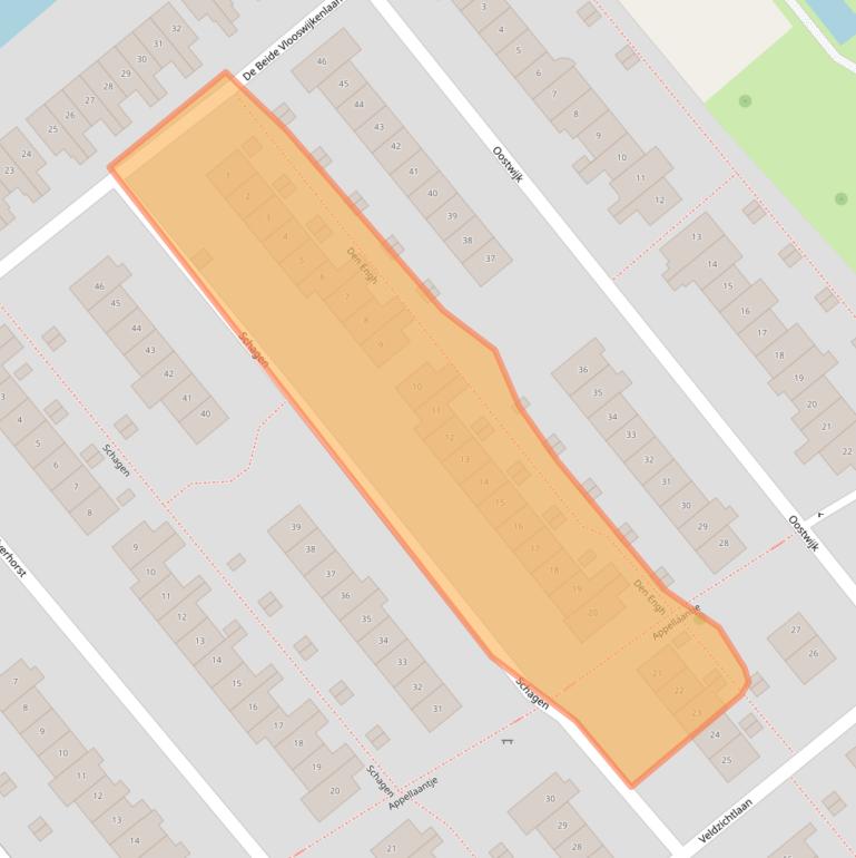 Kaart van postcodegebied 3461GM.