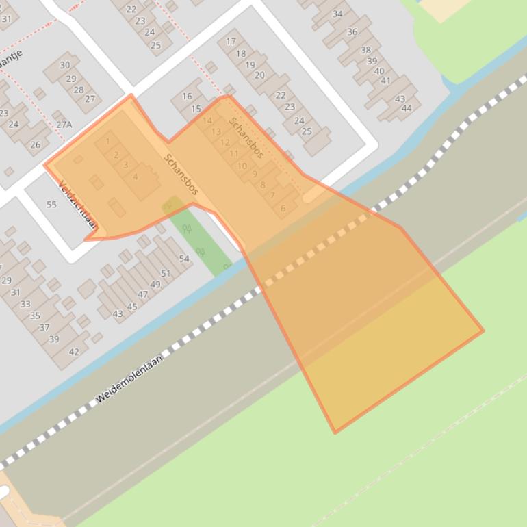 Kaart van postcodegebied 3461GR.