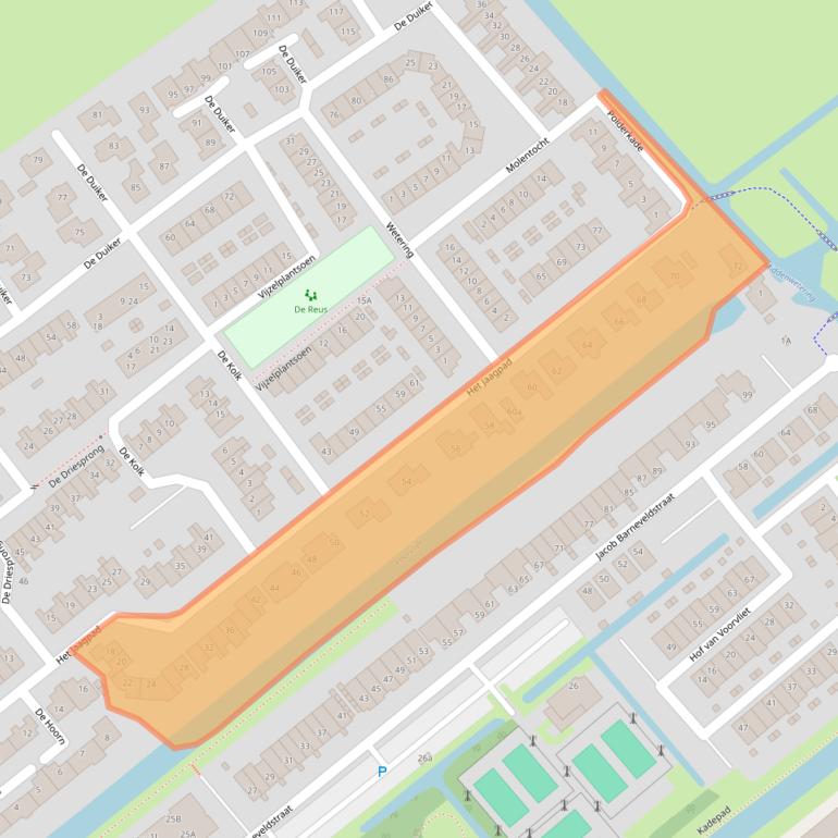 Kaart van postcodegebied 3461HC.