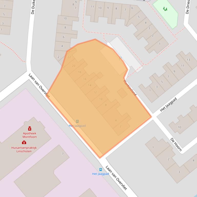 Kaart van postcodegebied 3461HG.