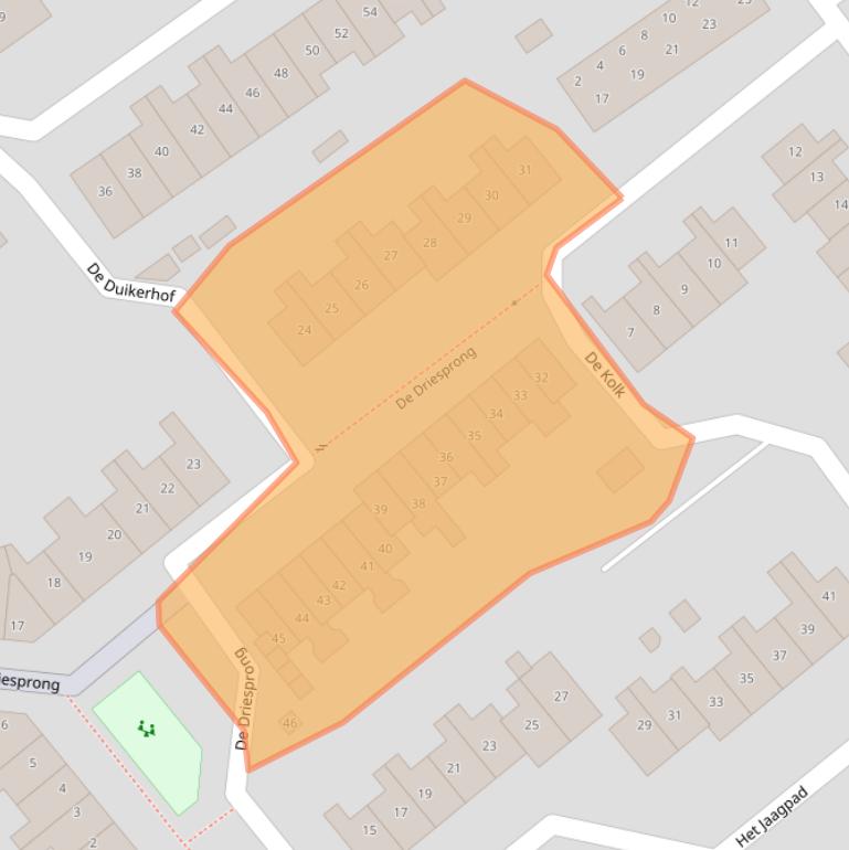 Kaart van postcodegebied 3461HM.