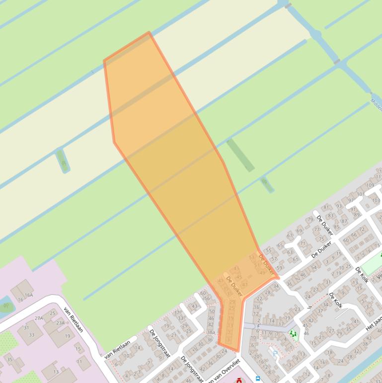 Kaart van postcodegebied 3461HP.