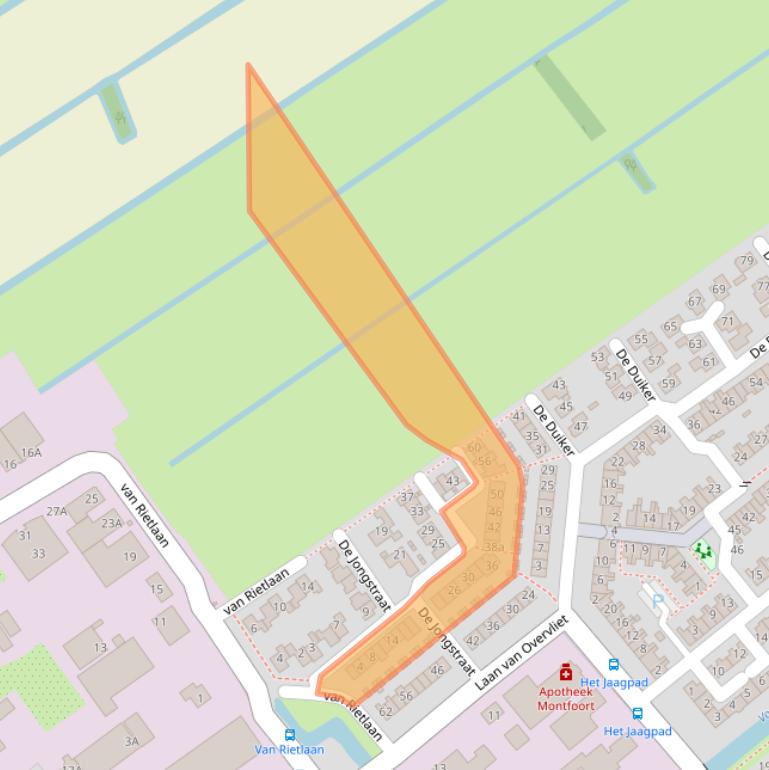 Kaart van postcodegebied 3461HV.