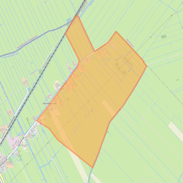 Kaart van postcodegebied 3464HS.