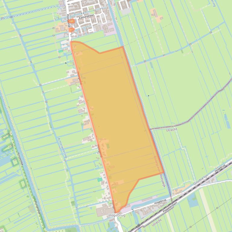 Kaart van postcodegebied 3465HA.