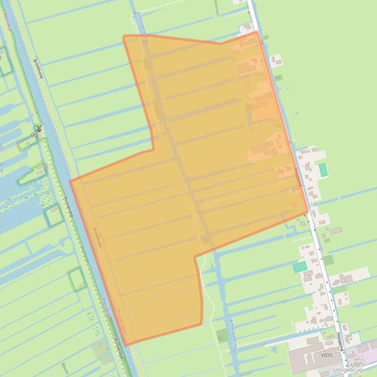 Kaart van postcodegebied 3465HC.