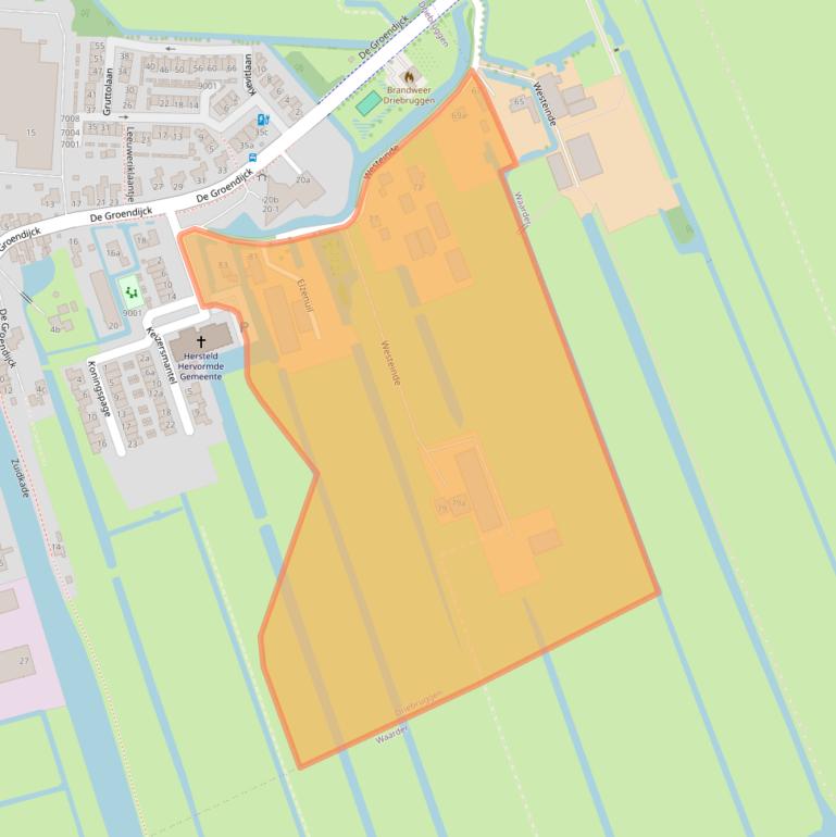 Kaart van postcodegebied 3465JA.