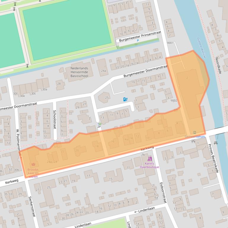 Kaart van postcodegebied 3465JJ.