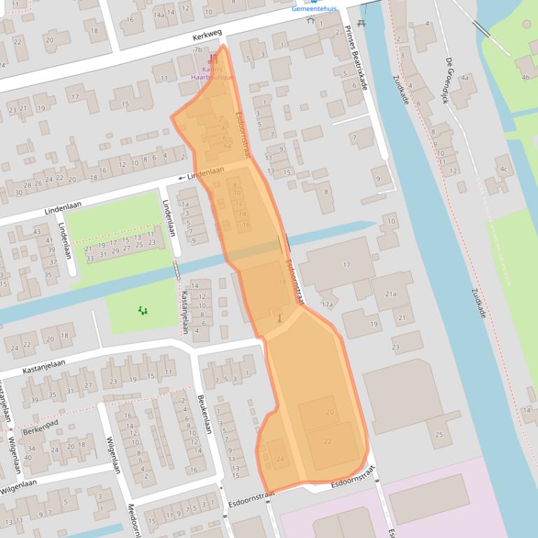 Kaart van postcodegebied 3465JM.