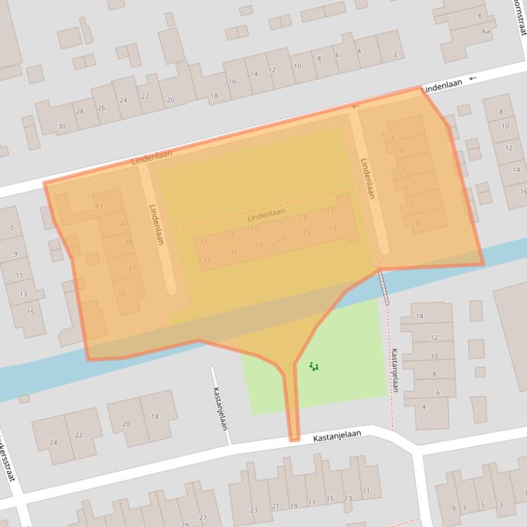 Kaart van postcodegebied 3465JN.