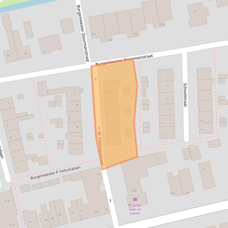 Kaart van postcodegebied 3465JW.