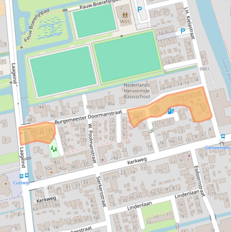 Kaart van postcodegebied 3465KD.