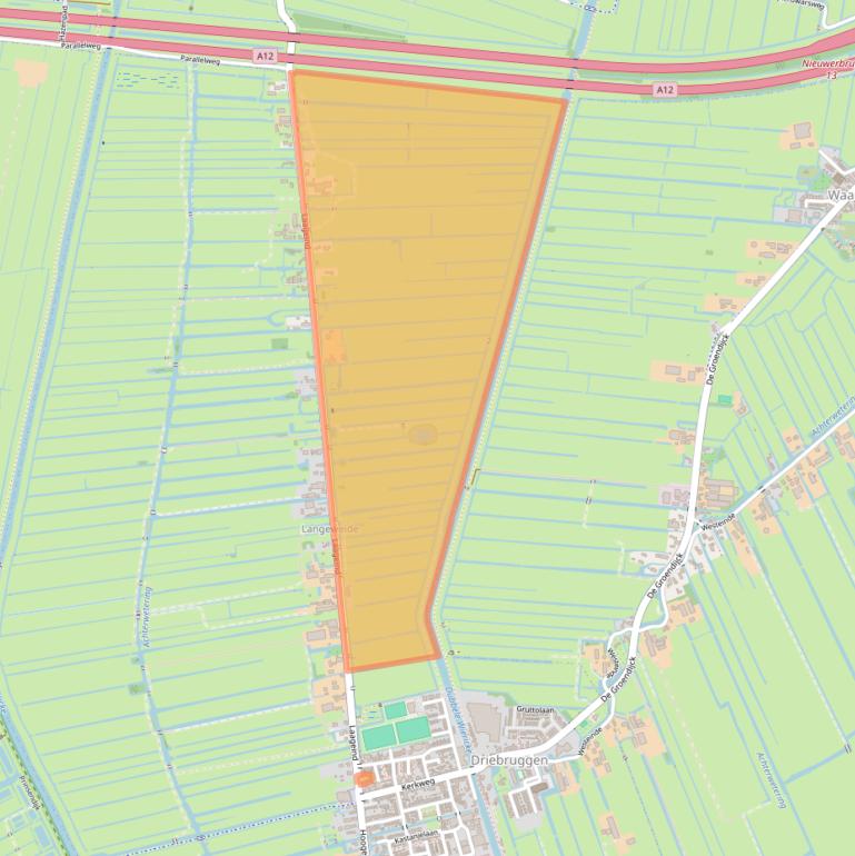 Kaart van postcodegebied 3465KJ.