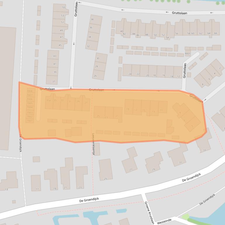 Kaart van postcodegebied 3465KK.