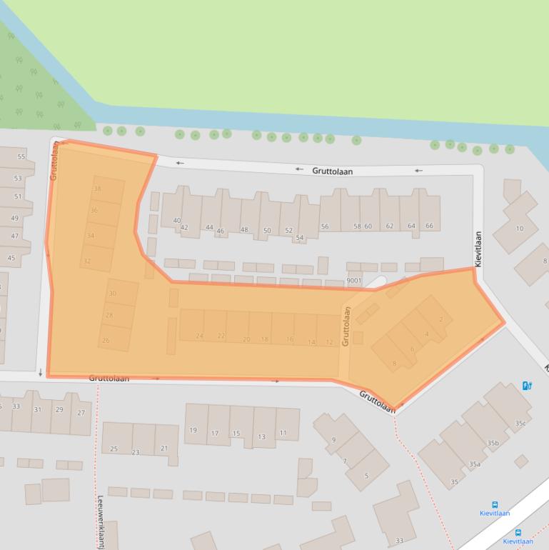 Kaart van postcodegebied 3465KM.