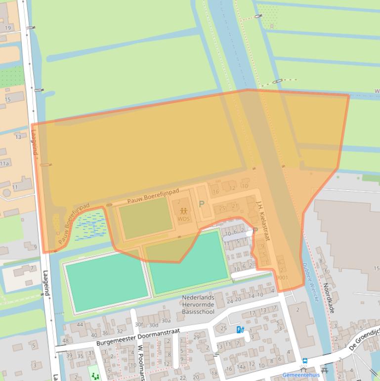 Kaart van postcodegebied 3465KV.