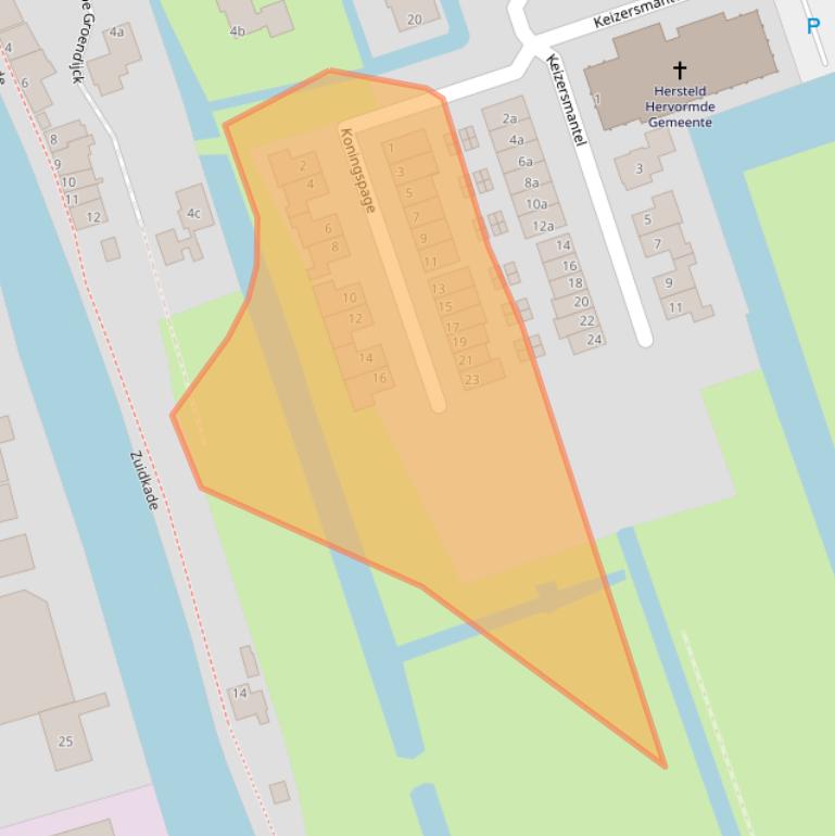 Kaart van postcodegebied 3465LB.