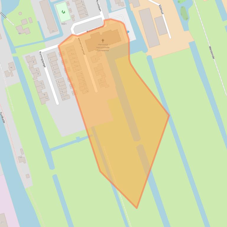 Kaart van postcodegebied 3465LC.