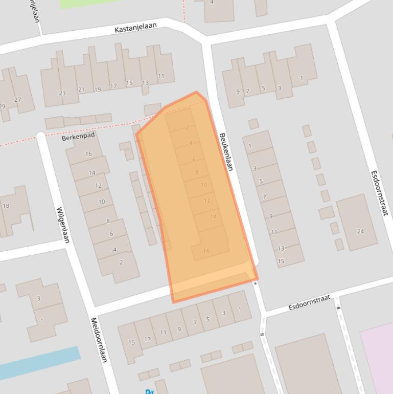 Kaart van postcodegebied 3465TB.