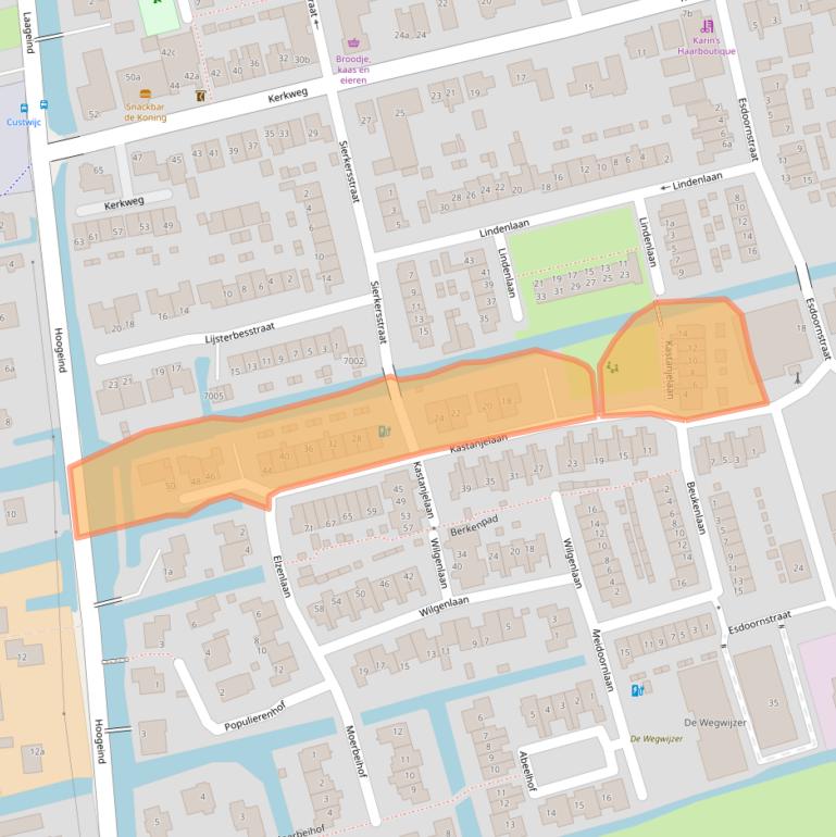 Kaart van postcodegebied 3465TD.