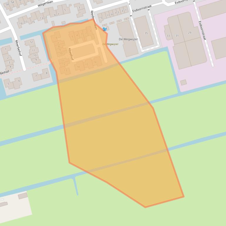 Kaart van postcodegebied 3465TL.