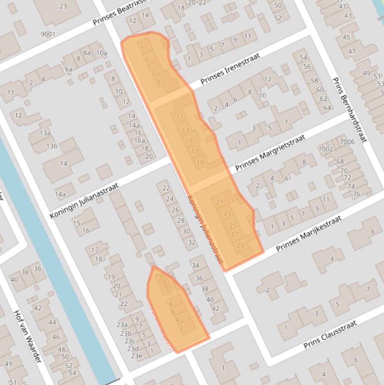 Kaart van postcodegebied 3466LG.