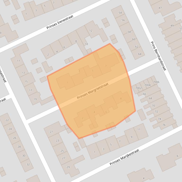 Kaart van postcodegebied 3466LL.