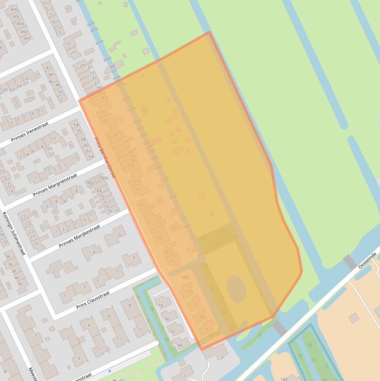 Kaart van postcodegebied 3466LS.