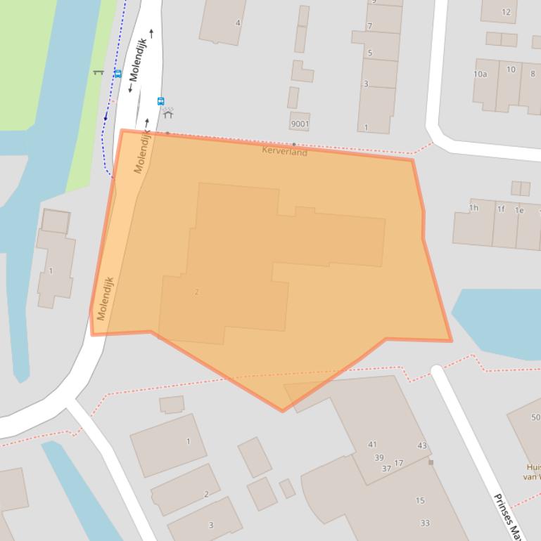 Kaart van postcodegebied 3466NC.