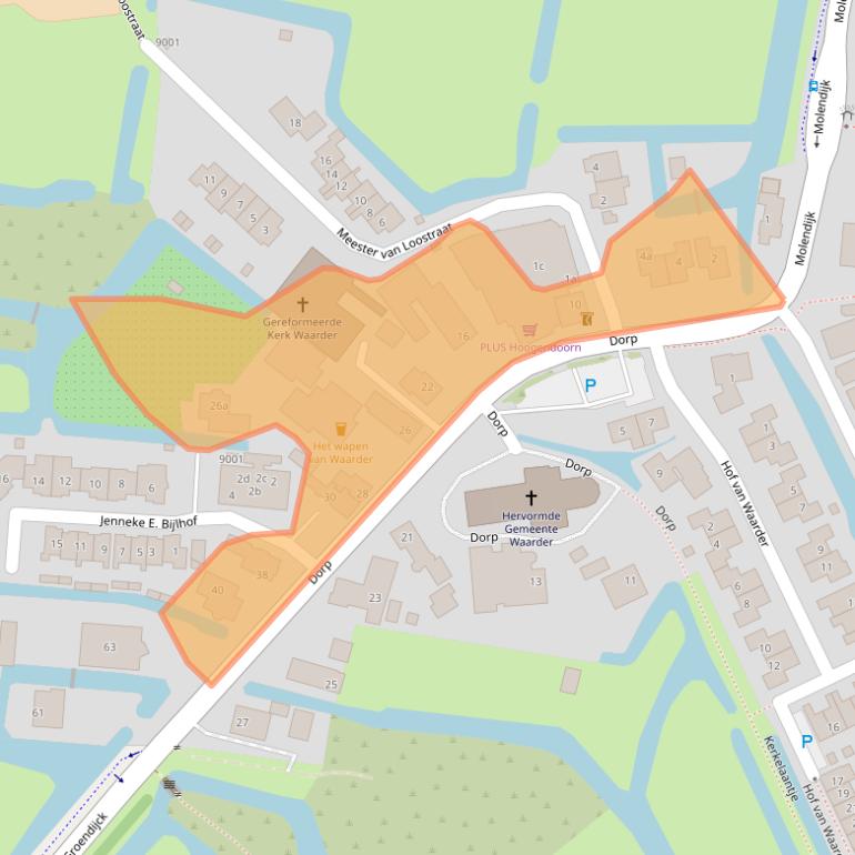 Kaart van postcodegebied 3466NG.