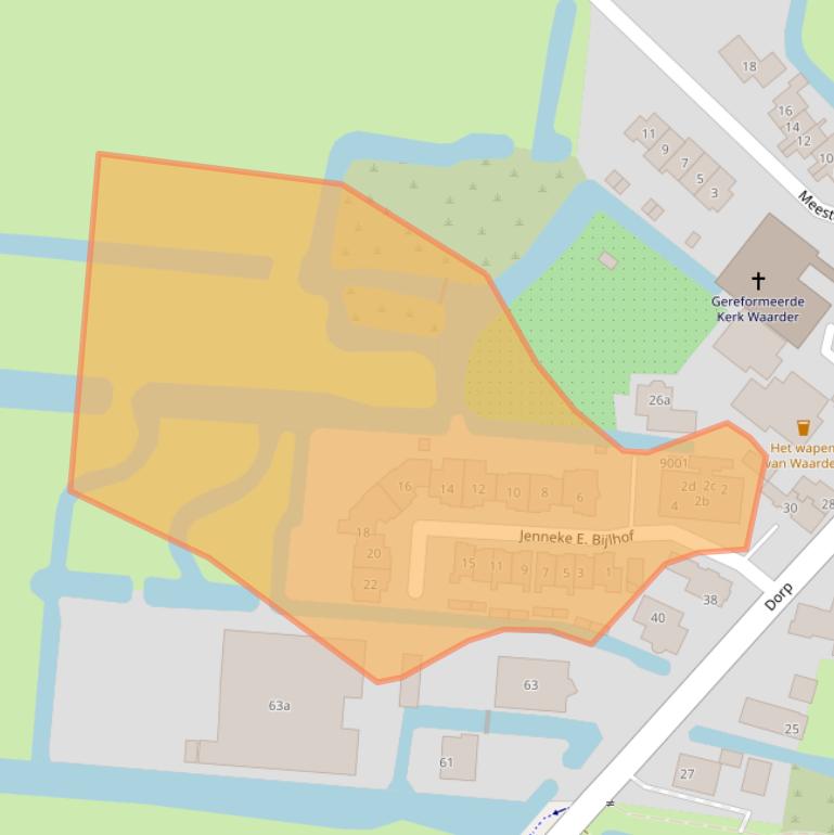 Kaart van postcodegebied 3466NW.