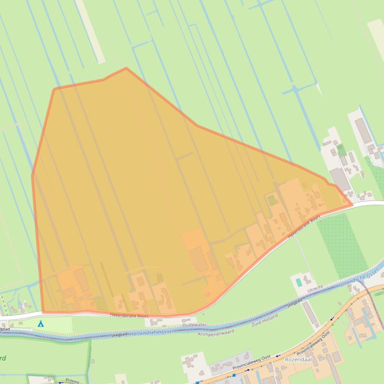 Kaart van postcodegebied 3467PB.