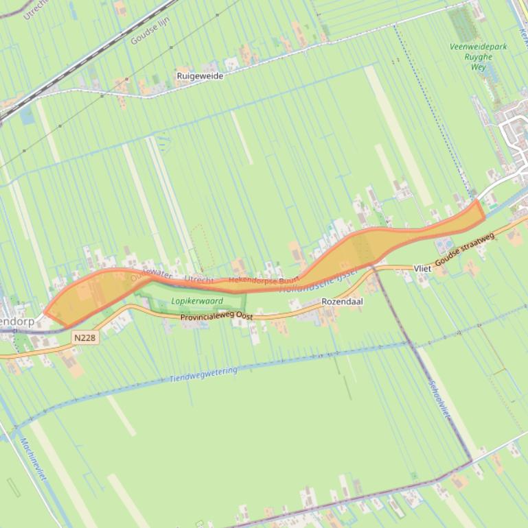 Kaart van postcodegebied 3467PD.