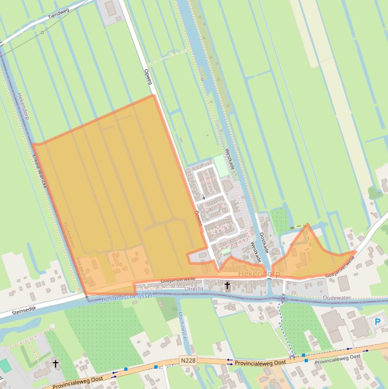 Kaart van postcodegebied 3467PN.