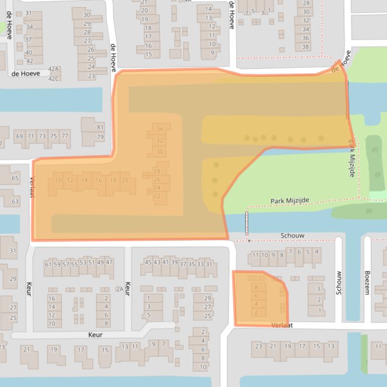 Kaart van postcodegebied 3471AE.