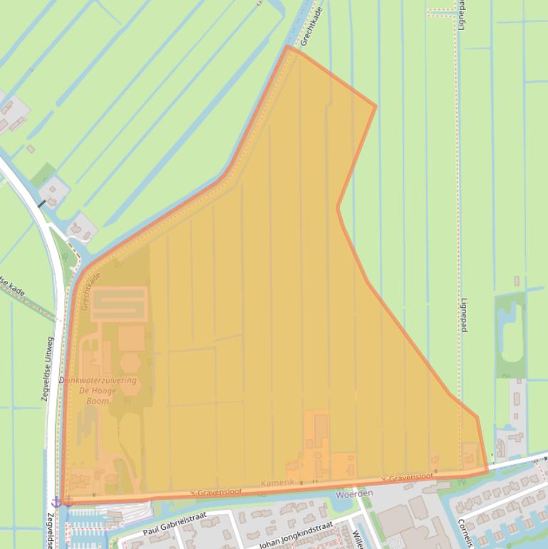 Kaart van postcodegebied 3471BP.