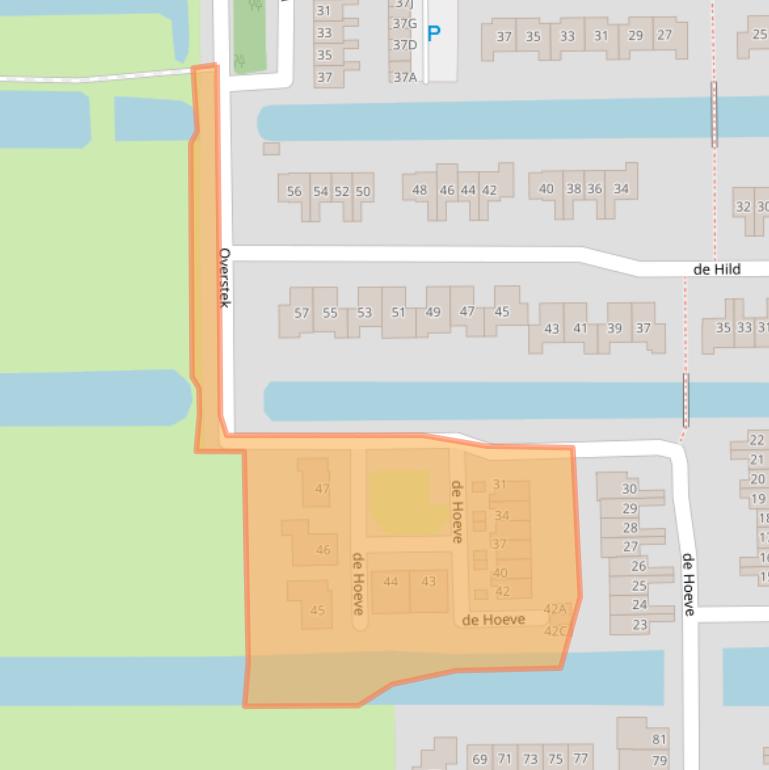 Kaart van postcodegebied 3471DG.