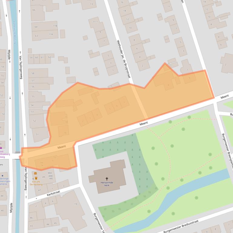 Kaart van postcodegebied 3471EA.