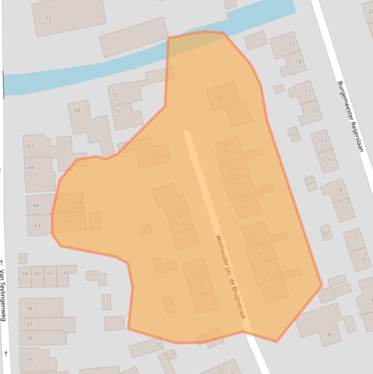 Kaart van postcodegebied 3471EB.