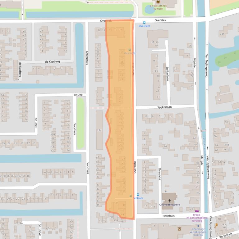 Kaart van postcodegebied 3471EE.